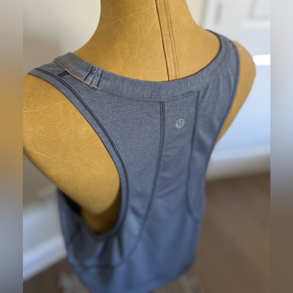 LULULEMON pace perfect tank top, Heather gray - Picture 7 of 8